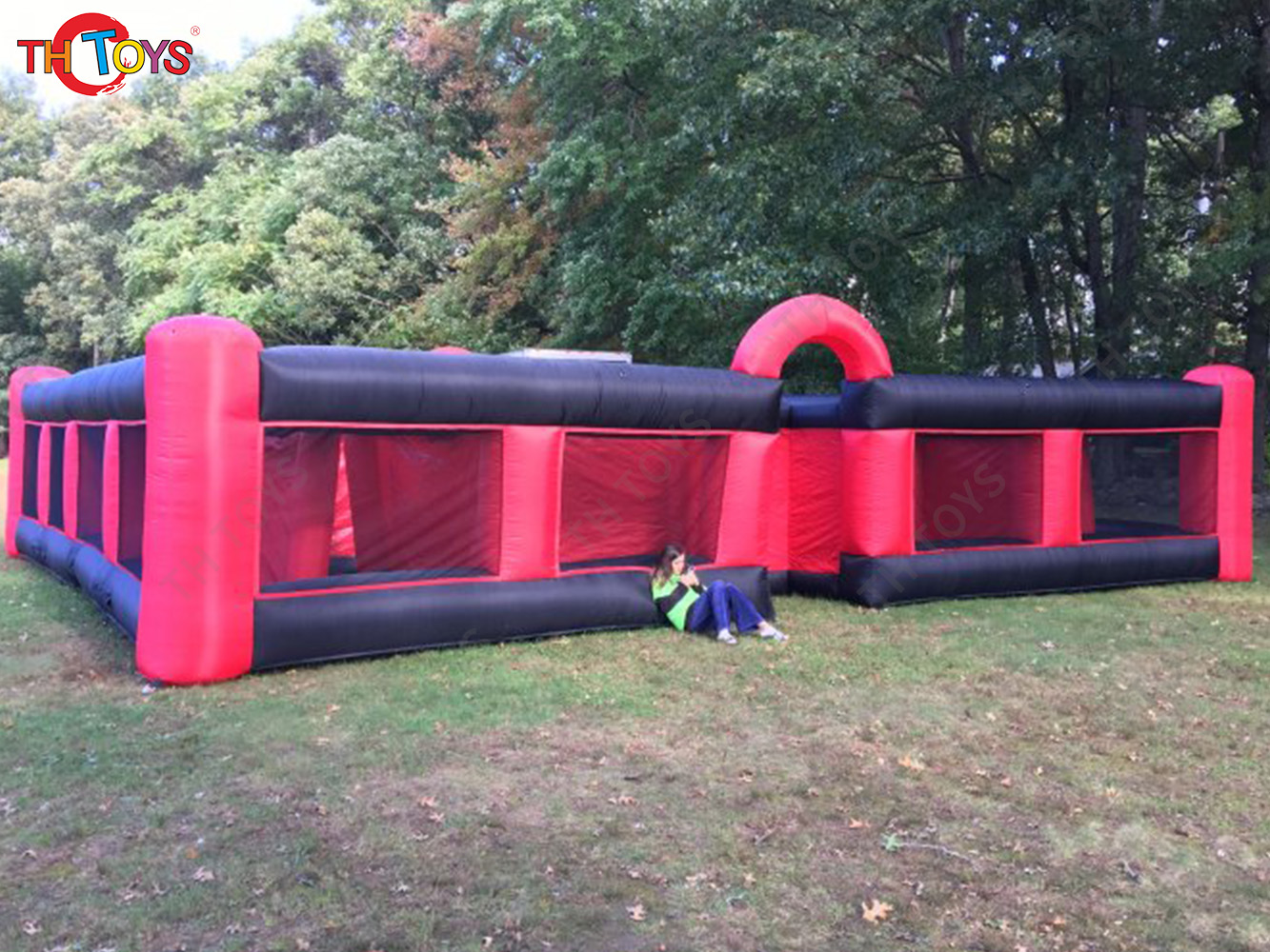 giant inflatable haunted house, outdoor portable customized inflatable maze tag for Halloween