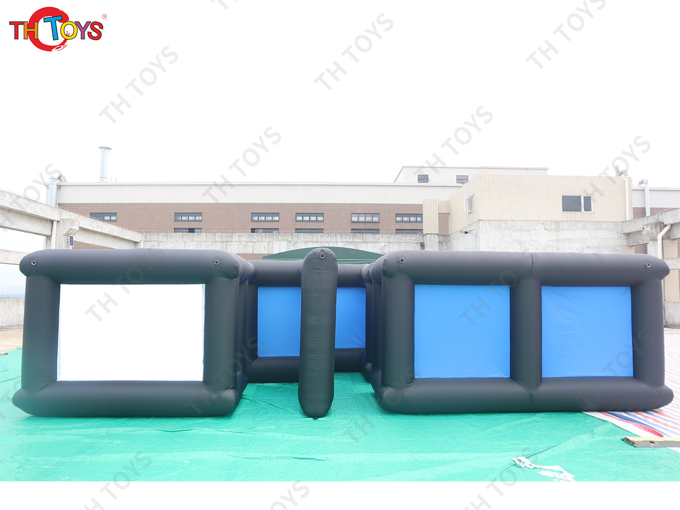 7m/8m/10m Optional Black Oxford Fabric Inflatable Maze Tag Blow Up Bounce Maze Arena Sport Game for Sale