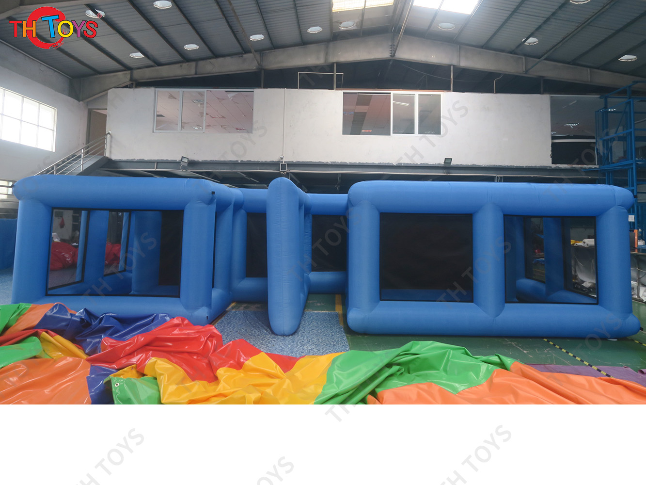 Halloween Haunted House Inflatable Maze With Cover Custom Logo Kids Inflatable Maze