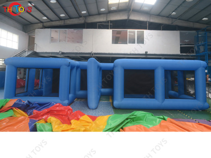 Halloween Haunted House Inflatable Maze With Cover Custom Logo Kids Inflatable Maze