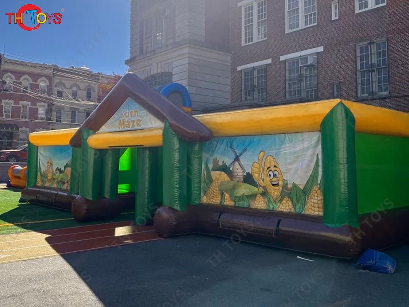 Giant Inflatable Corn Maze Arena Sports Game, outdoor portable Inflatable Haunted House obstacle Maze