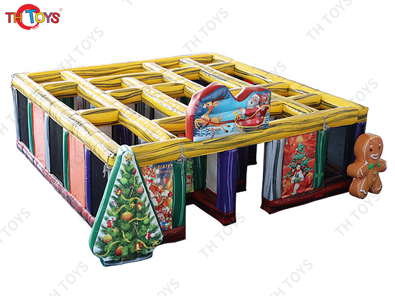 express shipment,customized inflatable Haunted house Christmas maze, outdoor Inflatable laser tag funny game labyrinth