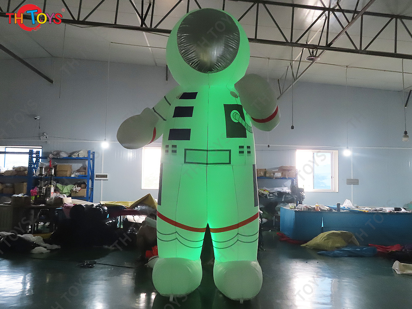 outdoor LED lighting giant inflatable astronaut model, blow up inflatable spaceman cartoon for events