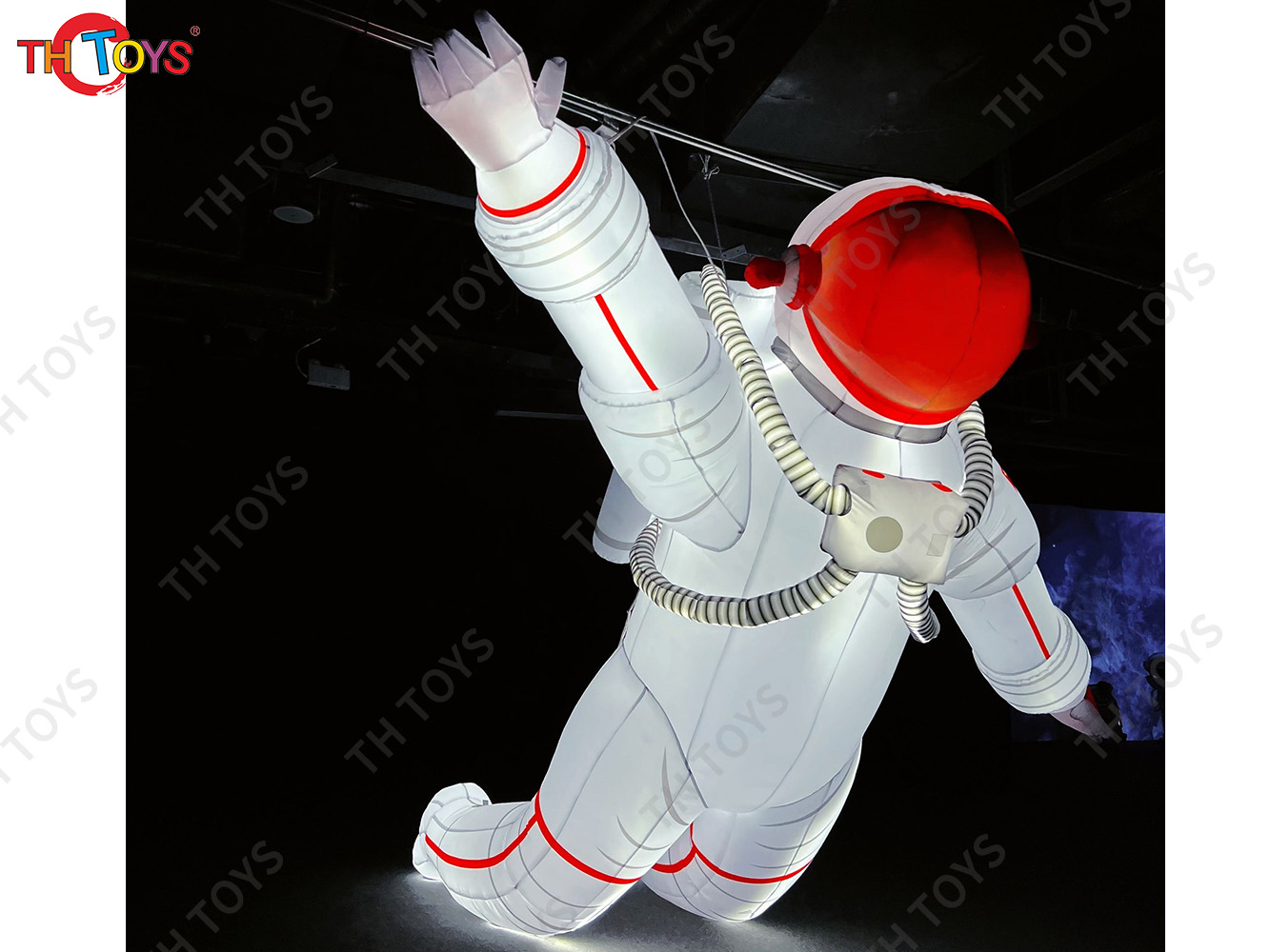 Outdoor Giant Inflatable Spaceman Inflatable Astronaut with led light for advertising