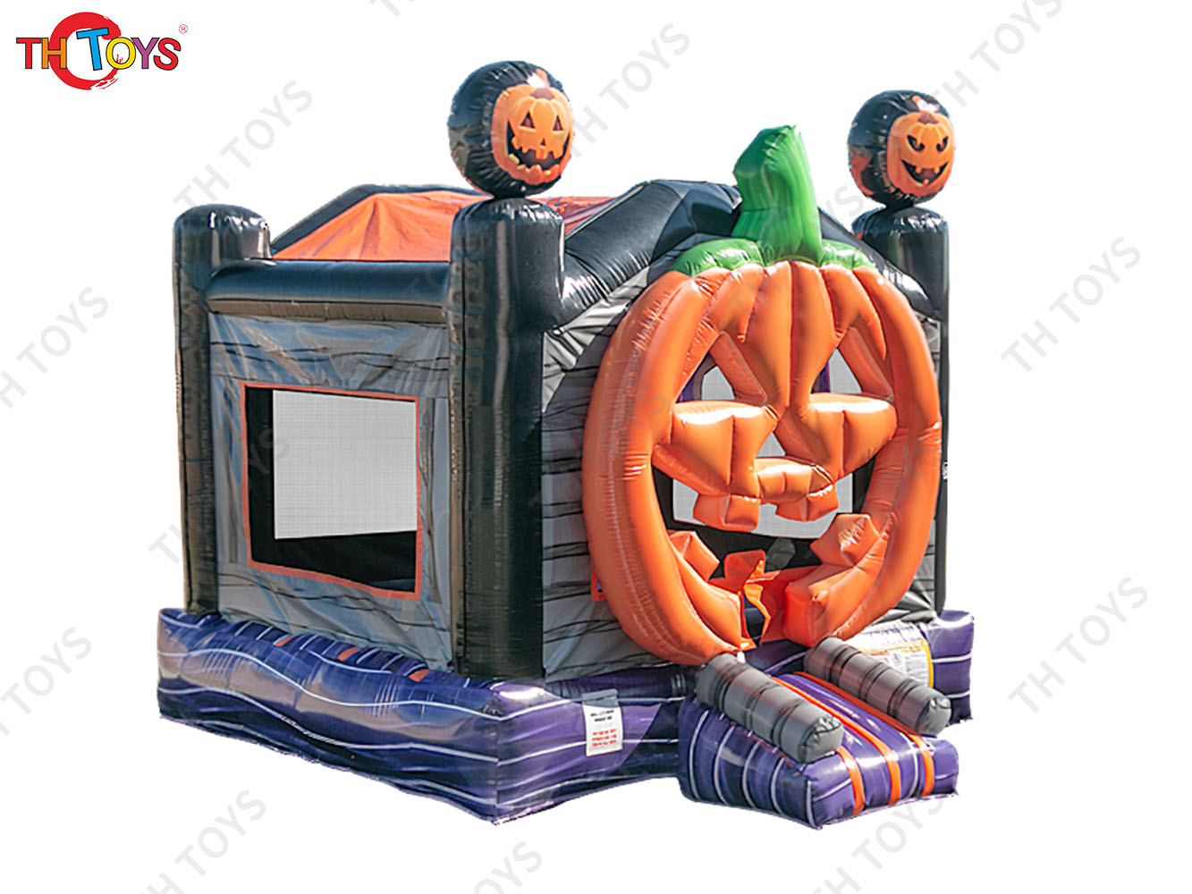 Inflatable Trampoline Bouncy Castle Jumping House With Blower Inflatable Bouncer Castle Kids Backyard Halloween Bounce House