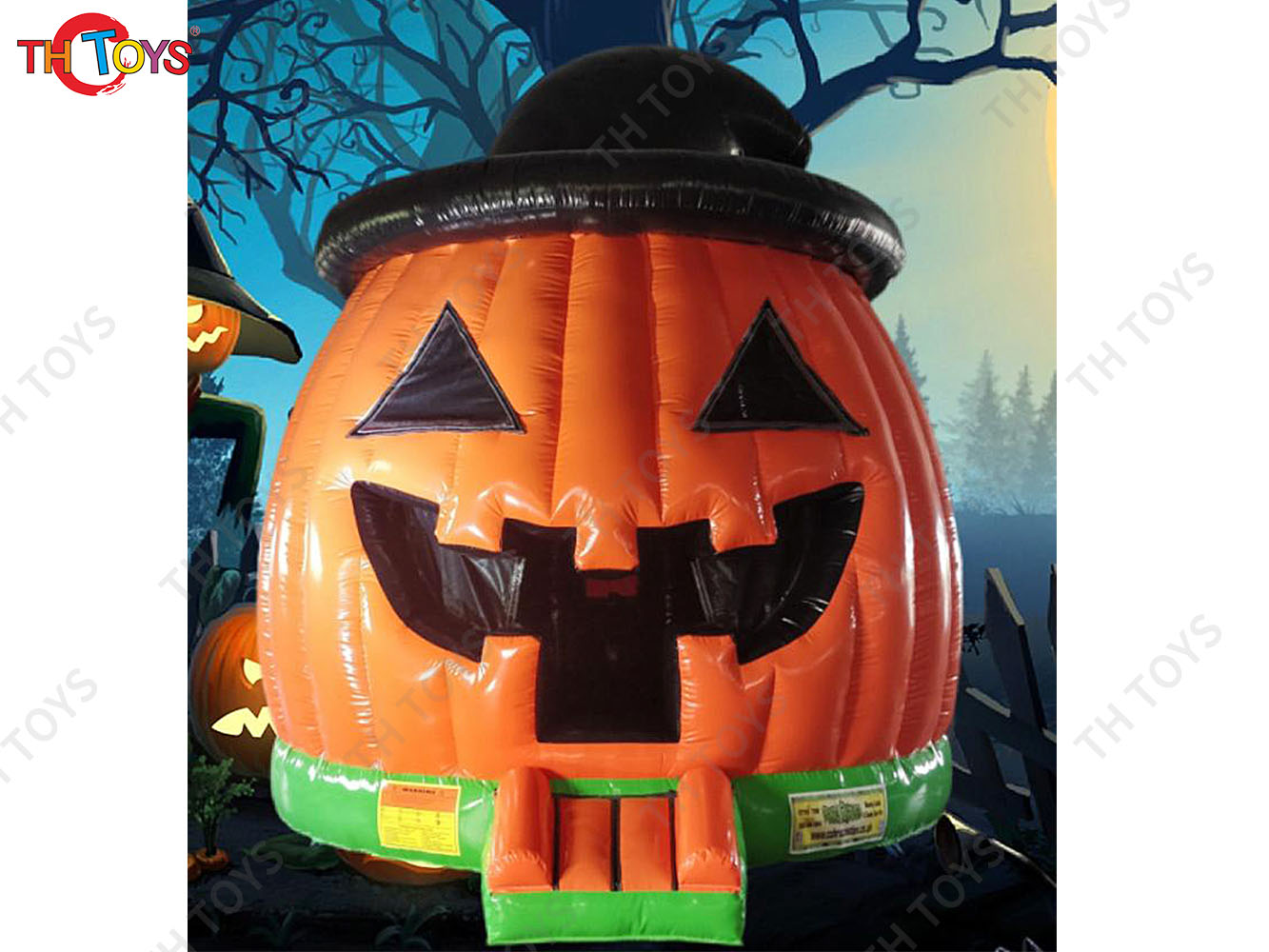 Inflatable Trampoline Bouncy Castle Jumping House With Blower Inflatable Bouncer Castle Kids Backyard Halloween Bounce House