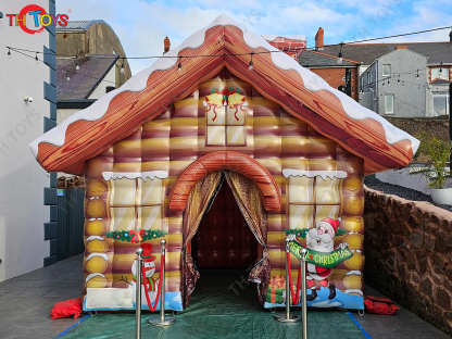 New beautiful Design Inflatable Grotto Santa Christmas Home Decoration House Tent