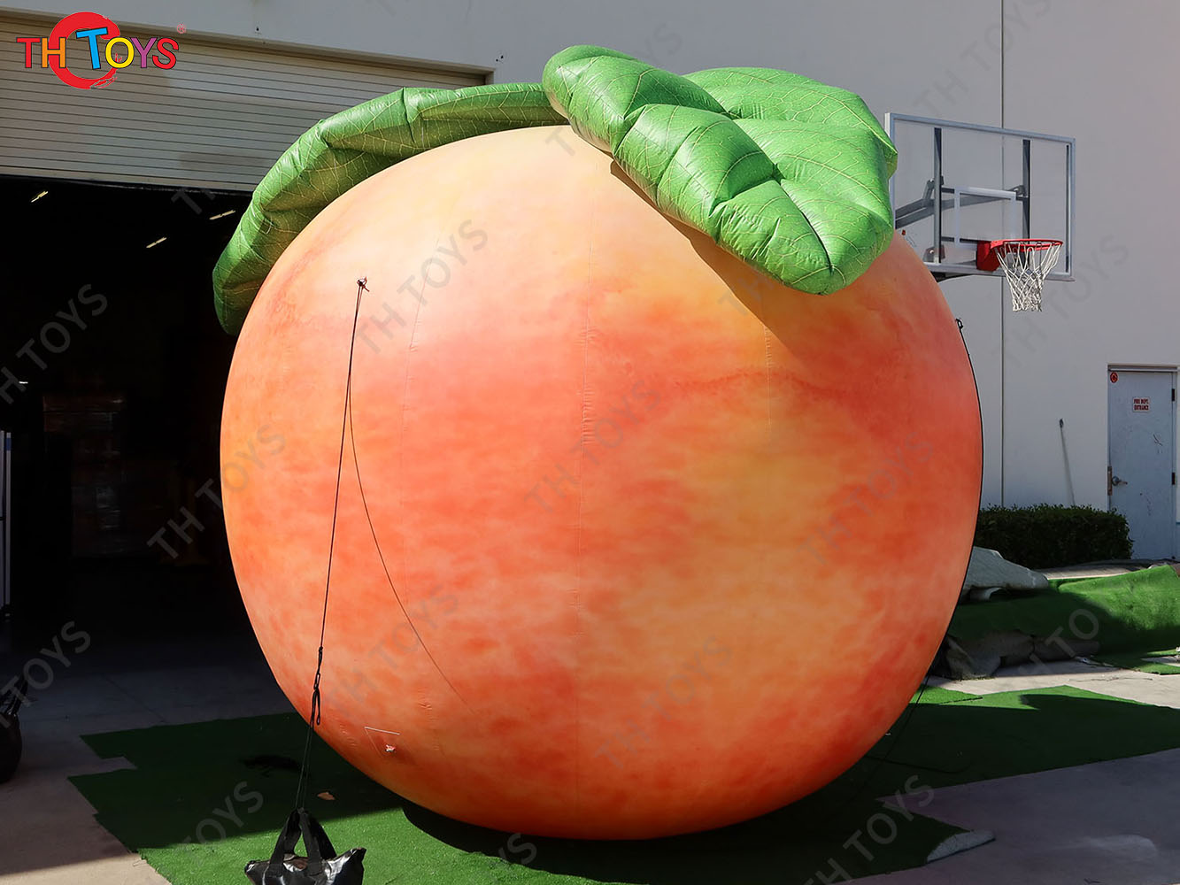 Outdoor Advertising Giant Inflatable Peach Fruit Model