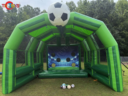 Commercial Inflatable Soccer Goal Football Shoot Out Game with Blower
