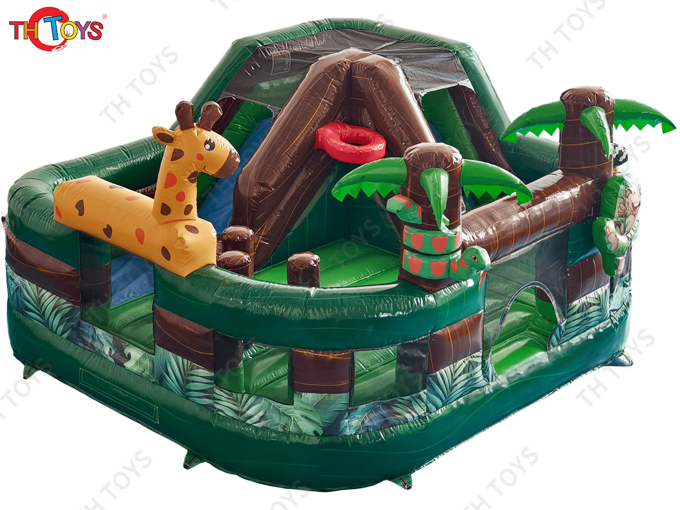 6x4m Inflatable Jungle Playground Jumping Castle