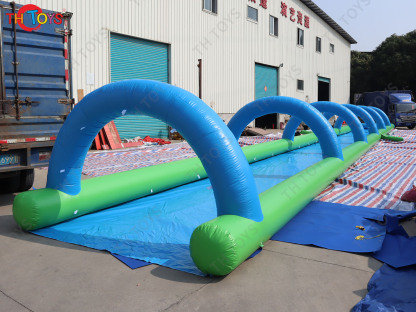 Commercial Inflatable Water Slide Outdoor Playground Inflatable Wet Slider Slip Summer Fun