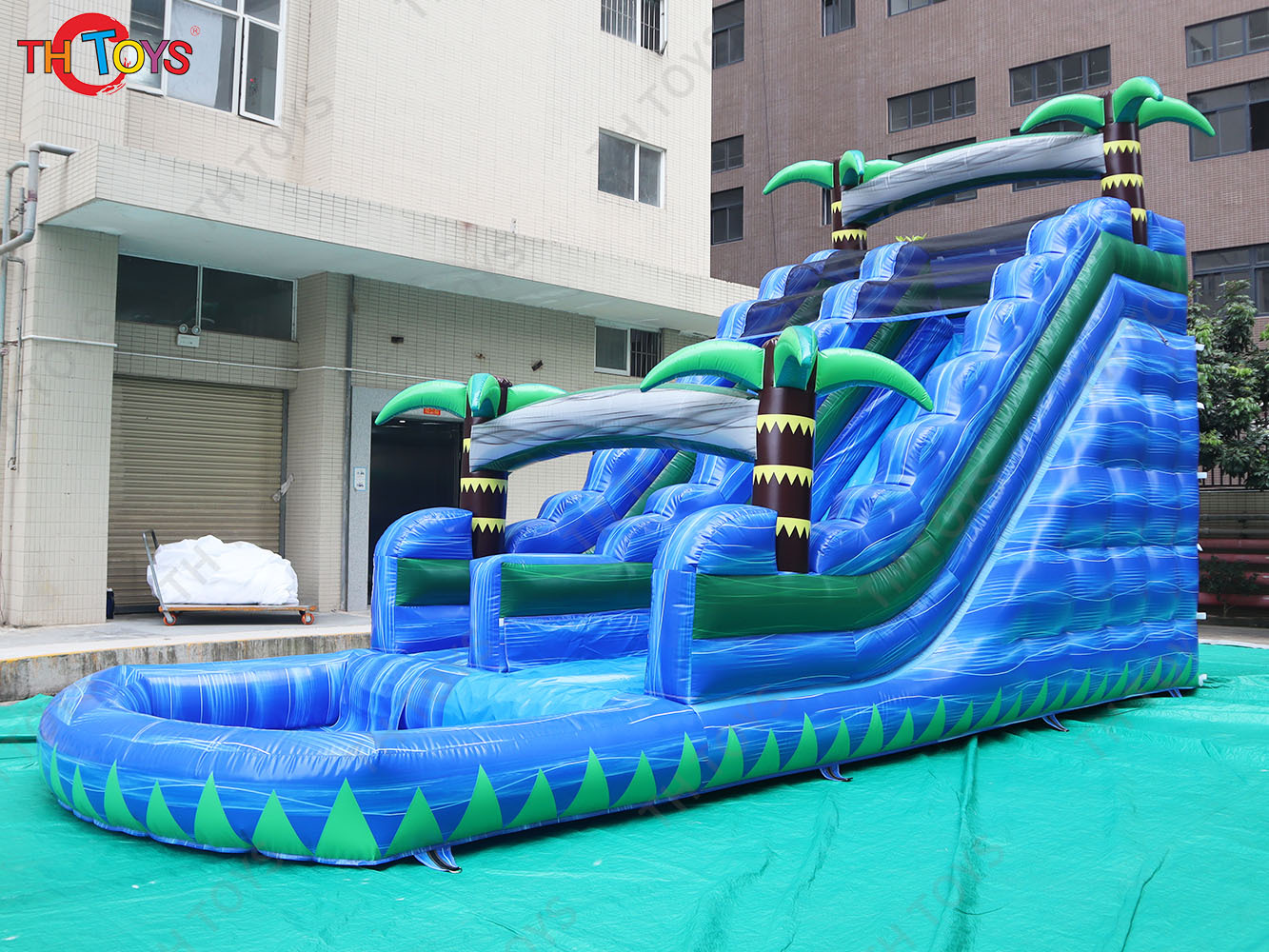 Wholesale Commercial Large Inflatable Water Slide With Pool China Cheap Adult Waterslide Bounce House Slip Slide For Sale