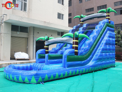 Wholesale Commercial Large Inflatable Water Slide With Pool China Cheap Adult Waterslide Bounce House Slip Slide For Sale