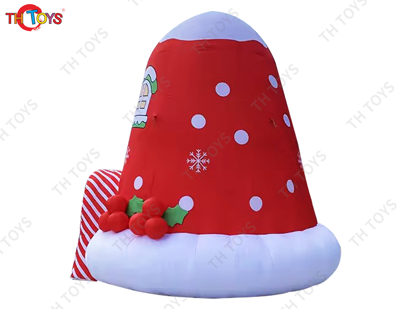 Santa hat shape Inflatable Christmas Hole Tent Christmas House for sale