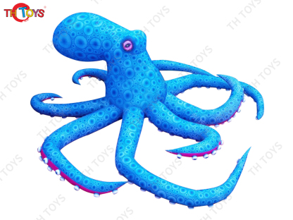 4M 5M Giant Inflatable Cartoon Octopus Air Blow Squid with Tentacles Nightclub Wall Decoration Halloween Event Advertising Props
