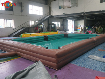 8m/10m/12m Inflatable Snooker Field Commercial Durable Soccer Billiard Board Table Snooker Pool Outdoor Activities Game