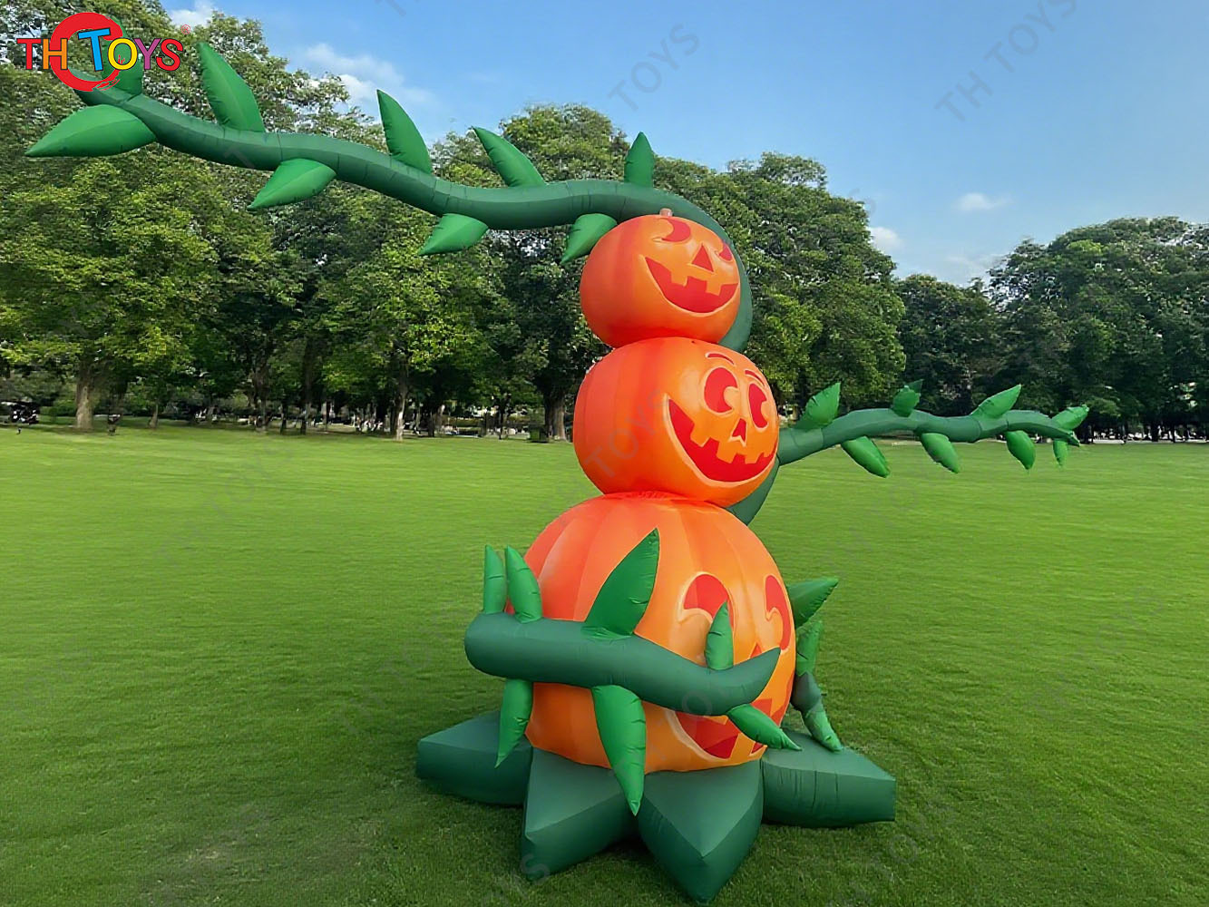 inflatable Halloween pumpkin Plant Model Inflatable Plant for Halloween Holiday Yard Decoration