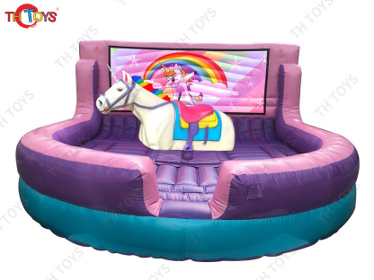 5x5m Mechanical Bull Riding For Carnivals Inflatable Rodeo Bull Game