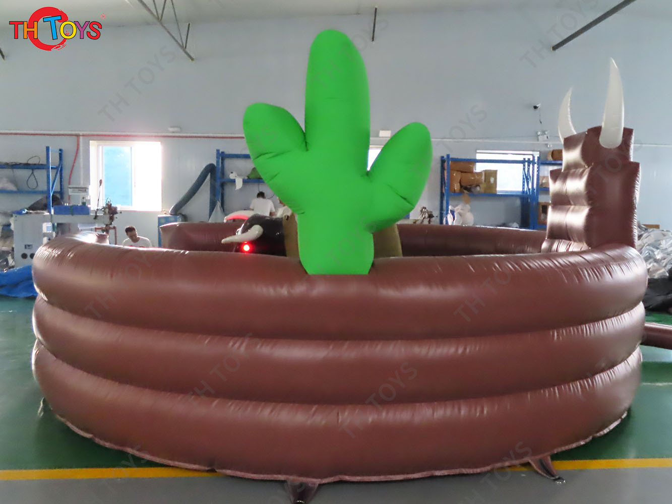 3 in 1 Mechanical Bull Riding Game Wipe Out Game Surfing Board Game With Same Base Inflatable Sport Carnival Games