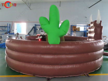 3 in 1 Mechanical Bull Riding Game Wipe Out Game Surfing Board Game With Same Base Inflatable Sport Carnival Games