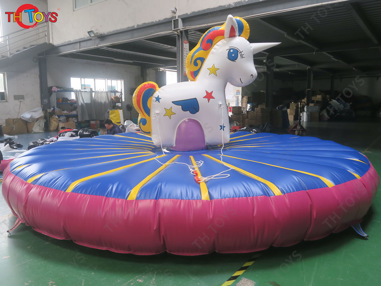 Inflatable Manual Human Bull Riding Sport Game pull-riding rodeo game inflatable bull fighting carnival Game