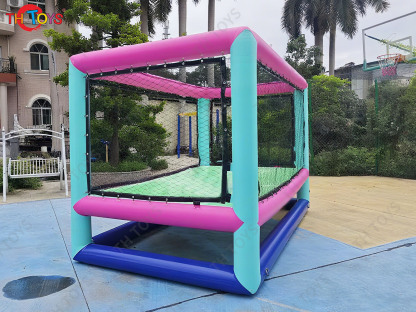 Fast Shipment Inflatable Drone Arena Field Athletic Education Training Children Confrontation Practice Flight Inflatable Cage