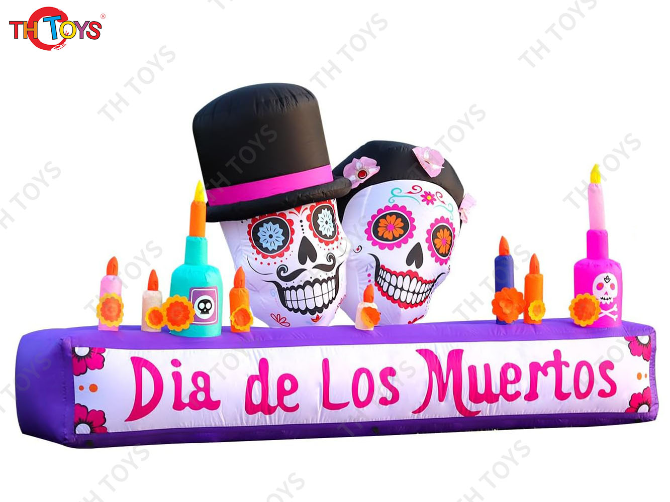 Custom Made Inflatable Skull Advertising Board Scary Inflatable Models for Halloween Stage Yard Decoration