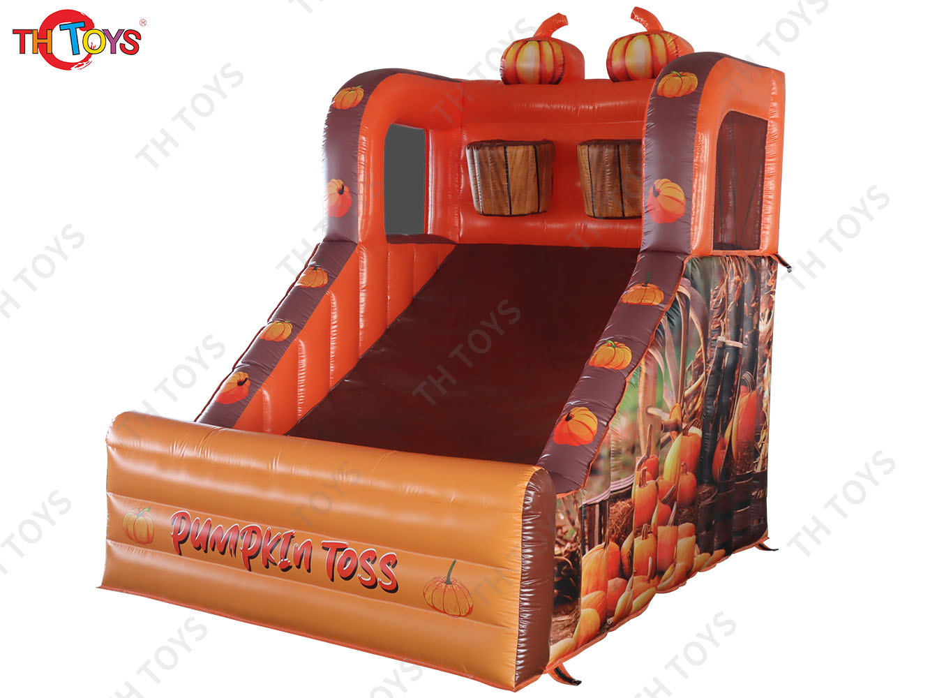 fast air shipping to door, Halloween inflatable pumpkin toss game baskatball hoop games for adults and children