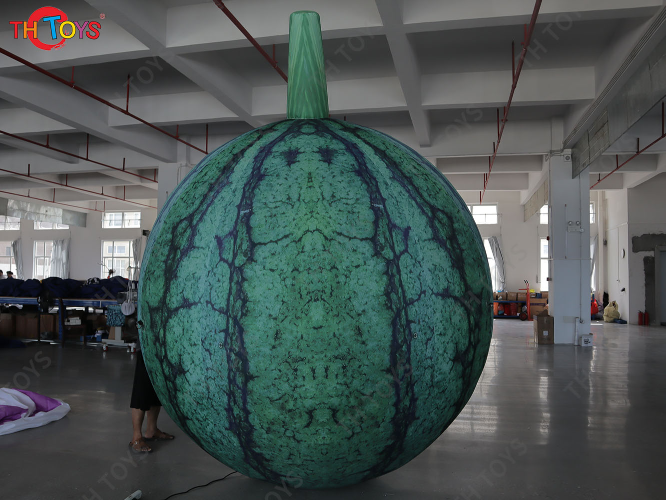 Vivid Giant Inflatable Watermelon Replica Model Inflatable Fruits Balloon Water Beach Balls for Advertising Stage Decoration