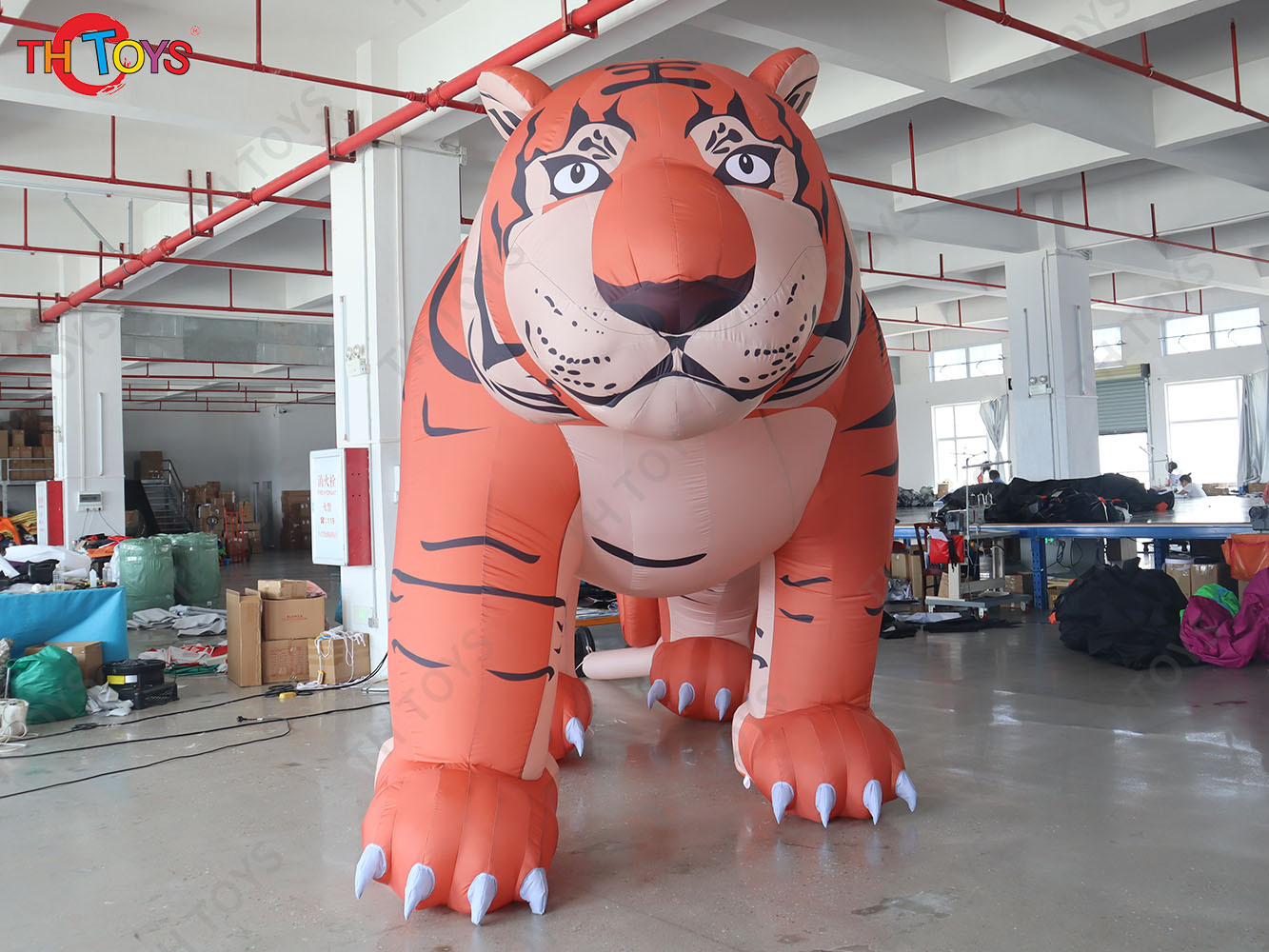 Fast Shipping 3m Tall Giant Inflatable Tiger for Outdoor Decoration Advertising Air Blow Up Walking Tiger Replica Mode