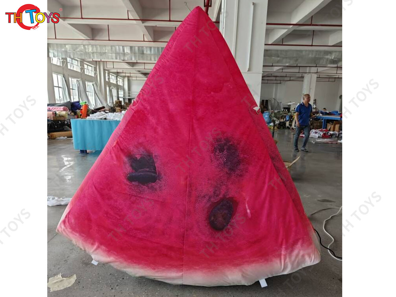 Vivid Giant Inflatable Watermelon Replica Model Inflatable Fruits Balloon Water Beach Balls for Advertising Stage Decoration