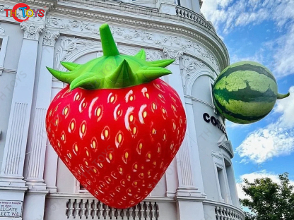 Giant Inflatable Strawberry Balloon 3D Blow Up Strawberry Inflatables Air Balloon