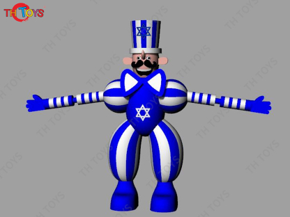 Cartoon Clown DIY Walking Dance Inflatable Air Model for Playground Performance Props Festival Supermarket Circus Puppet