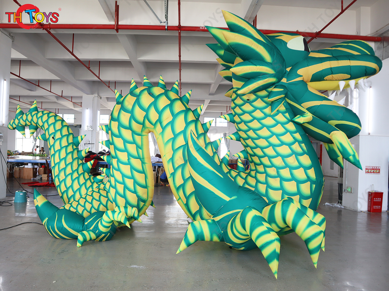 6m Long Giant Inflatable Dragon Airblow Chinese Dragon for Chinatown New Year Outdoor Event Party