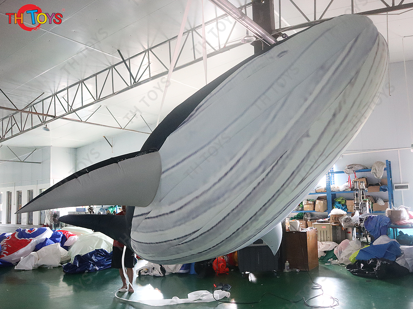Giant Inflatable Whale with Led Lights Inflatable Hanging Sea Animal for Summer Carnival Aquarium Decoration