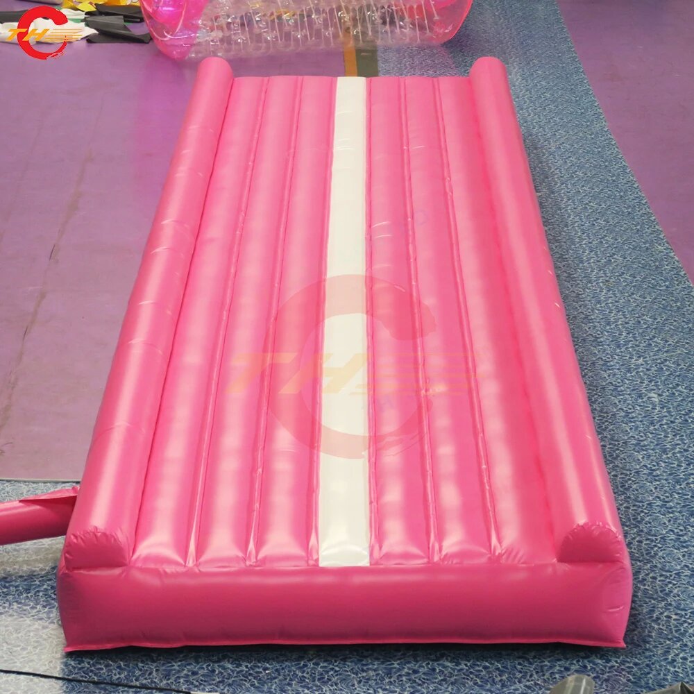 Free Door Shipping Pink Inflatable Air track Tumbling Sports Equipment Gym Mat Air Track For Gymnastics