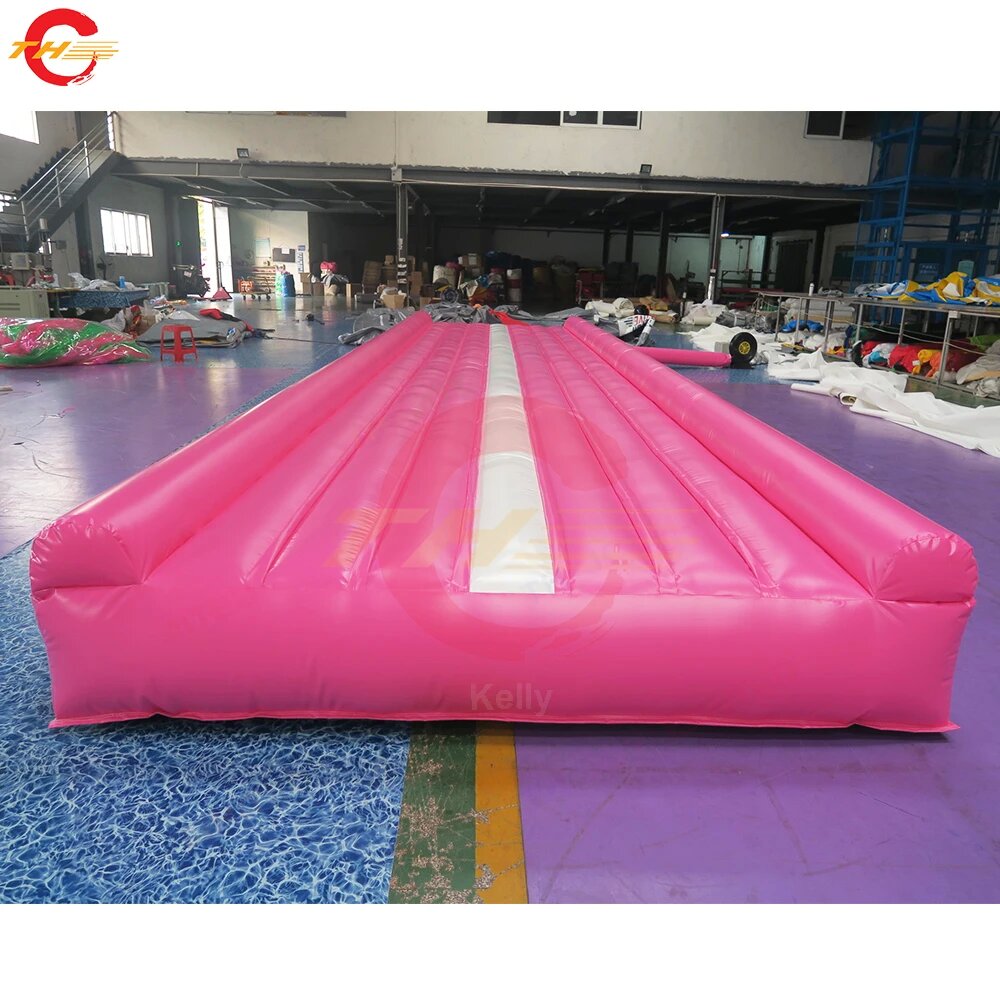 Free Door Shipping Pink Inflatable Air track Tumbling Sports Equipment Gym Mat Air Track For Gymnastics