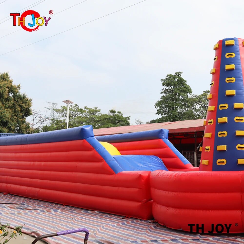 Free Sea Shipping! 24x3x5mh Inflatable Obstacle Course Combination Customized Inflatable challenge running course