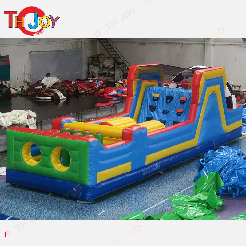 Free Sea Shipping! 10x3x3.5mh Inflatable Obstacle Course, Adult Inflatable Obstacle Course, Commercial Inflatable Barrier Game