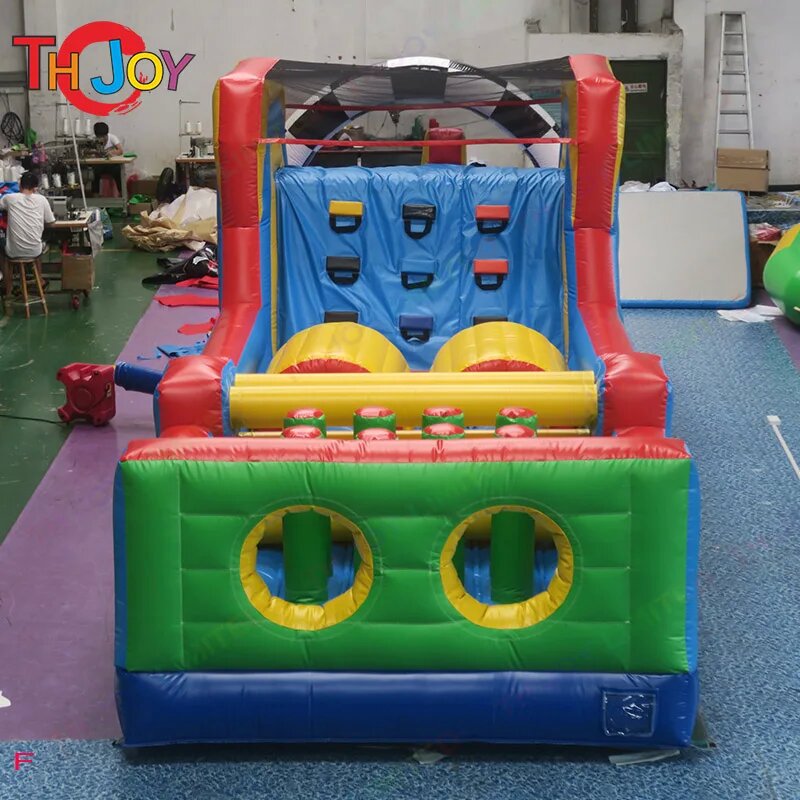 Free Sea Shipping! 10x3x3.5mh Inflatable Obstacle Course, Adult Inflatable Obstacle Course, Commercial Inflatable Barrier Game