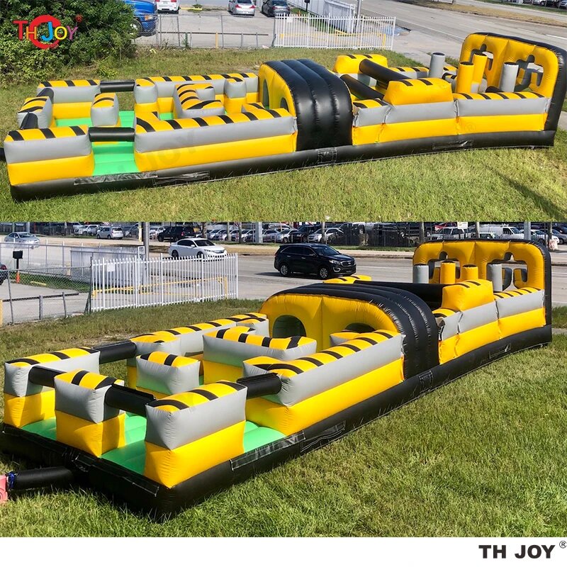 Free Shipping! 10x3x2.5mh Kids Outdoor or Indoor Running Bounce House Crossover Inflatable Obstacle Course