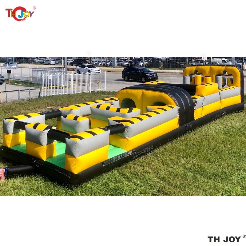 Free Shipping! 10x3x2.5mh Kids Outdoor or Indoor Running Bounce House Crossover Inflatable Obstacle Course