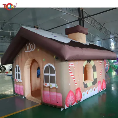 New Design 3x3m Outdoor Santa Grotto Inflatable Christmas House Tent I