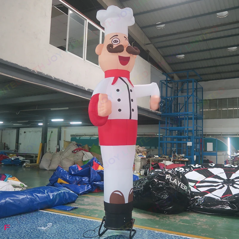 3m tall customize logo Inflatable Waving-Hand Air Dancer / Inflatable Chef Air Dancer / Cook Sky Dancer Toys