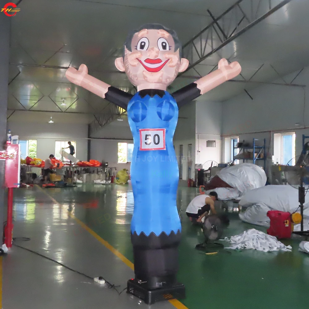 Free Shipping Old Man Couple Inflatable Dancer Air Puppet Sky Dancing Man Wind Tube For Advertising