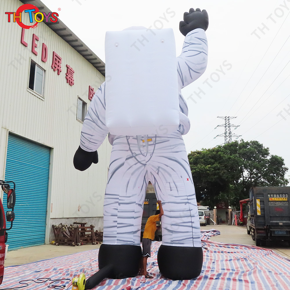 Free Air Shipping 6m 20ft tall Outdoor Giant Inflatable Spaceman Inflatable Astronaut with led light for advertising