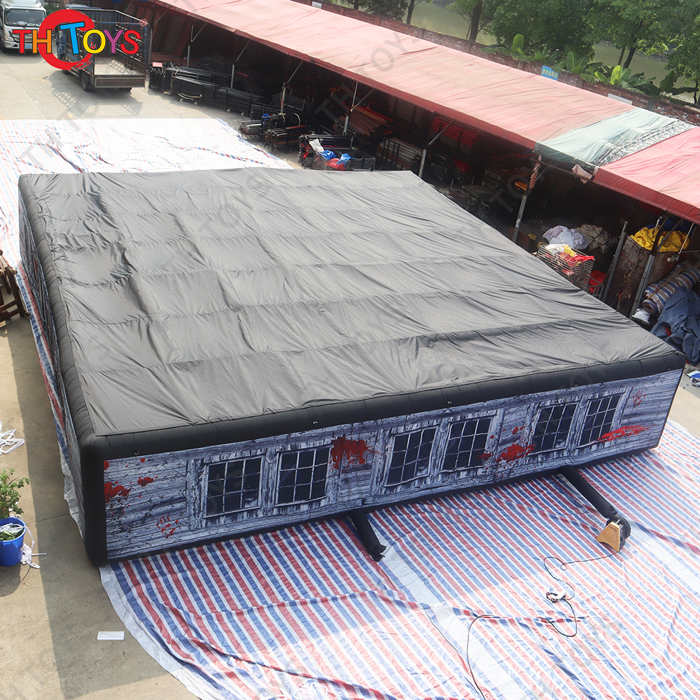 customized halloween inflatable haunted house laser tag games inflatable arena for kids and adults inflatable maze