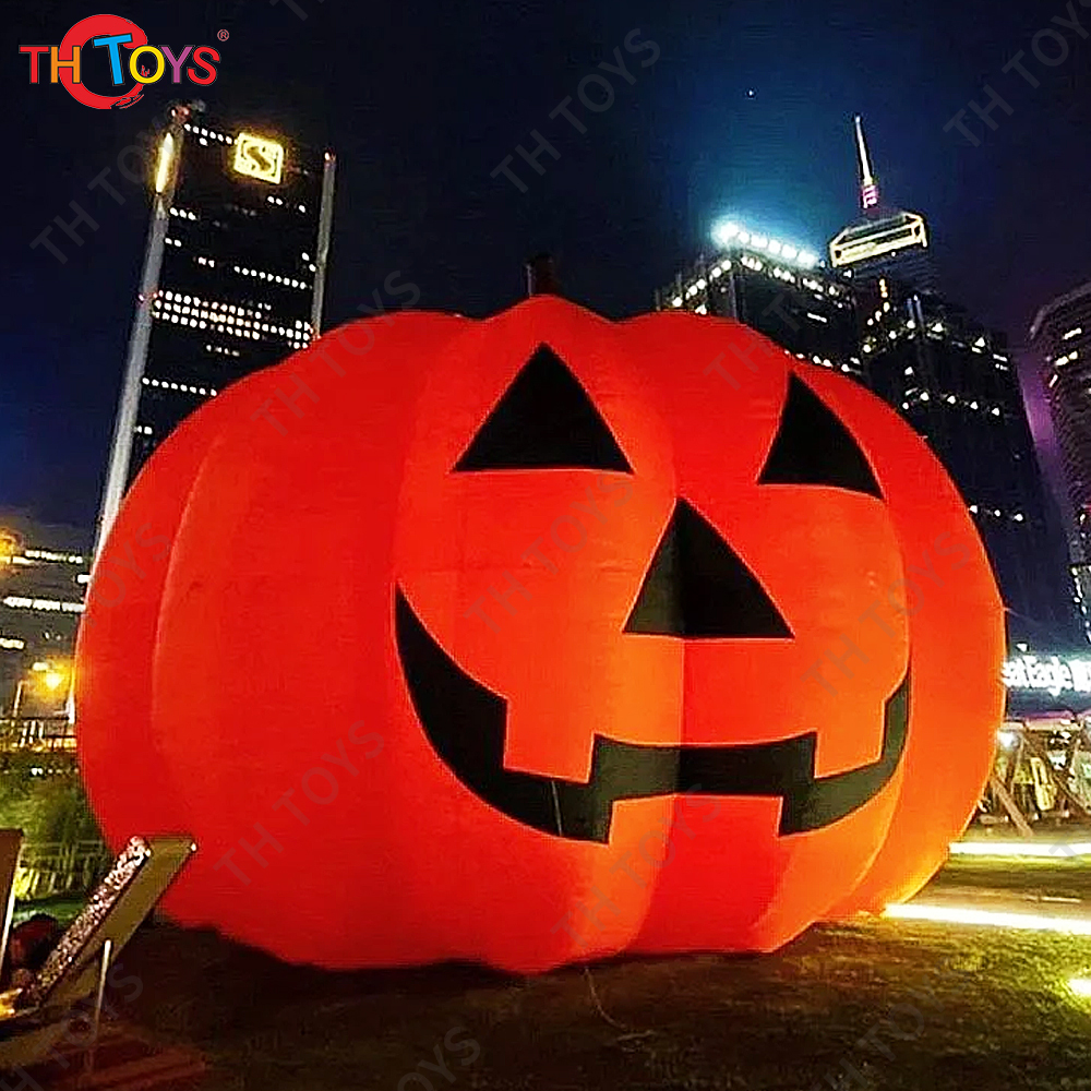 8m 26ft Giant Inflatable Halloween Advertising Decoration With Blower Customize Pumpkin Anime Celebration Stranger Things