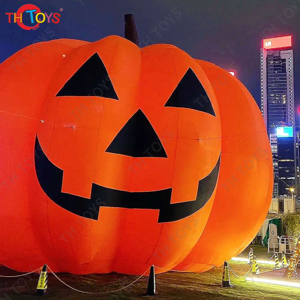8m 26ft Giant Inflatable Halloween Advertising Decoration With Blower Customize Pumpkin Anime Celebration Stranger Things