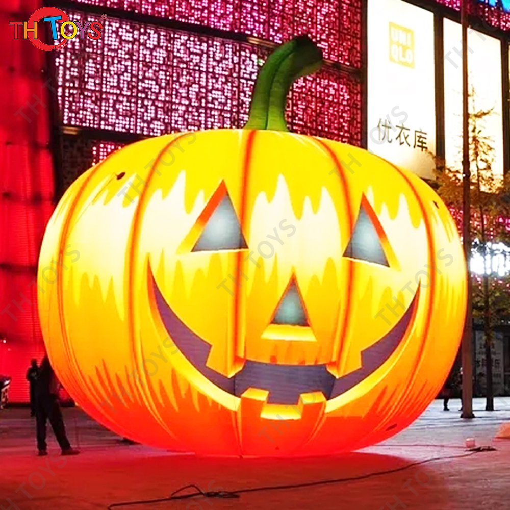 Giant inflatable halloween outside Pumpkin Light Pop-up Jack-o'-lantern LED Light Glowing Pumpkin Lanterns Horror Decor